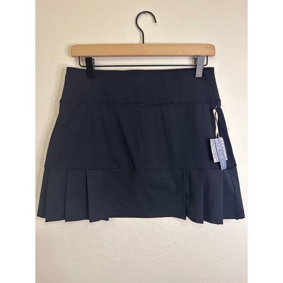 Sigrid Olsen Golf & Tennis Black Pleated Skort UPF 50 Small Stretch Activewear - Picture 1 of 9